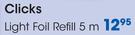 Clicks 5m Light Foil Refill-Each