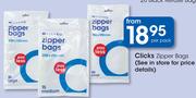 Clicks Zipper Bags-Per Pack