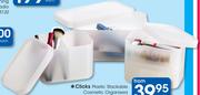 Clicks Plastic Stackable Large Cosmetic Organisers