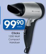 Clicks 1200W Compact Hairdryer