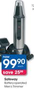 Safeway Battery-Operated Men's Trimmer