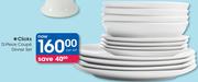 Clicks 12 Piece Coupe Dinner Set-Per Set