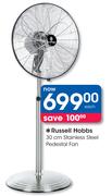Russell Hobbs 30cm Stainless Steel Pedestal Fan