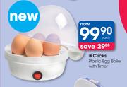 Clicks Plastic Egg Boiler with Timer