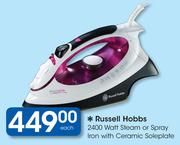 Russell Hobbs 2400 Watt Steam or Spray Iron with Ceramic Soleplate