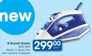 Russell Hobbs 2000 Watt Steam or Spray Iron with Ceramic Soleplate