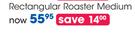 Arcuisine Clear Rectangular Roaster Medium-Each