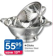 Clicks Stainless Steel Colander-Each