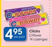 Clicks C-Power 14 Lozenges-Per Pack
