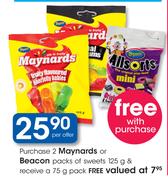 Maynards Or Beacon Packs Of Sweets-2x125g