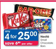 Nestle Small Chocolate Bars-4's