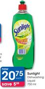 Sunlight Dishwashing Liquid-2x750ml