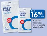 Clicks Zipper Bags-Per Pack