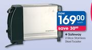 Safeway 2-Slice Stainless Steel Toaster-Each