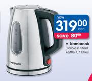Kambrook 1.7Ltr Stainless Steel Kettle/