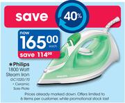 Philips 1800 Watt Steam Iron GC1020/70
