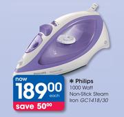 Philips 1000 Watt Non-Stick Steam Iron GC1418/30