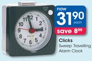 Clicks Sweep Travelling Alarm Clock-Each