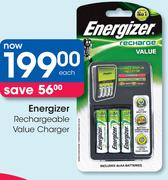 Energizer Rechargeable Value Charger-Each