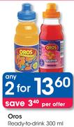 Oros Ready-To-Drink-2x300ml