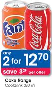Coke Range Cooldrink-2x330ml