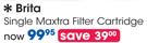 Brita Single Maxtra Filter Cartridge