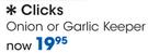 Clicks Onion Or Garlic Keeper-Each