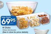 Clicks Glass Serveware-Each