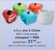 Clicks Mini Ovenware-Each