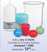 Clicks Candles & Candle Holders-Each