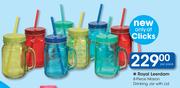 Royal Leerdam 8 Piece Mason Drinking Jar With Lid-Per Pack