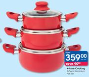 Love Cooking 6-Piece Aluminium Pot Set