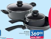Clicks 5-Piece Aluminium Pot Set