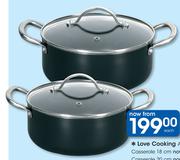 Love Cooking Aluminium Casserole-20cm Each