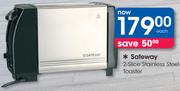 Safeway 2 Slice Stainless Steel Toaster