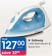 Safeway 1600 Watt Steam & Spray Iron