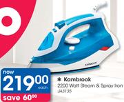 Kambrook 2200 Watt Steam & Spray Iron JA3135