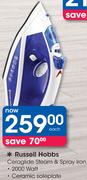 Russell Hobbs 2000 Watt Ceraglide Steam & Spray Iron