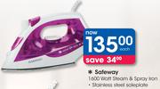 Safeway 1600 Watt Steam & Spray Iron