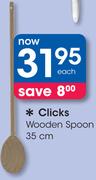 Clicks 35Cm Wooden Spoon