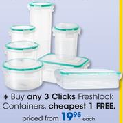 Clicks Freshlock Containers-Each