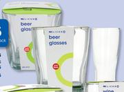 Clicks 4 Pack Glasses Pilsner-Per Pack