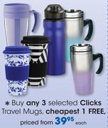 Clicks Travel Mugs-Each