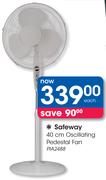 Safeway 40cm Oscillating Pedestal Fan PIA2488