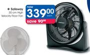 Safeway 30cm High Velocity Floor Fan