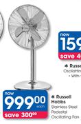 Russell Hobbs Stainless Steel Pedestal Oscillating Fan