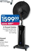 Russell Hobbs Oscillating Mist Fan With Water Tank for Misting