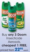 Doom Insecticide Aerosols-Each
