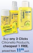 Clicks Citronella Products-Each