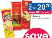 Beacon Chocolate Slabs-2x80g